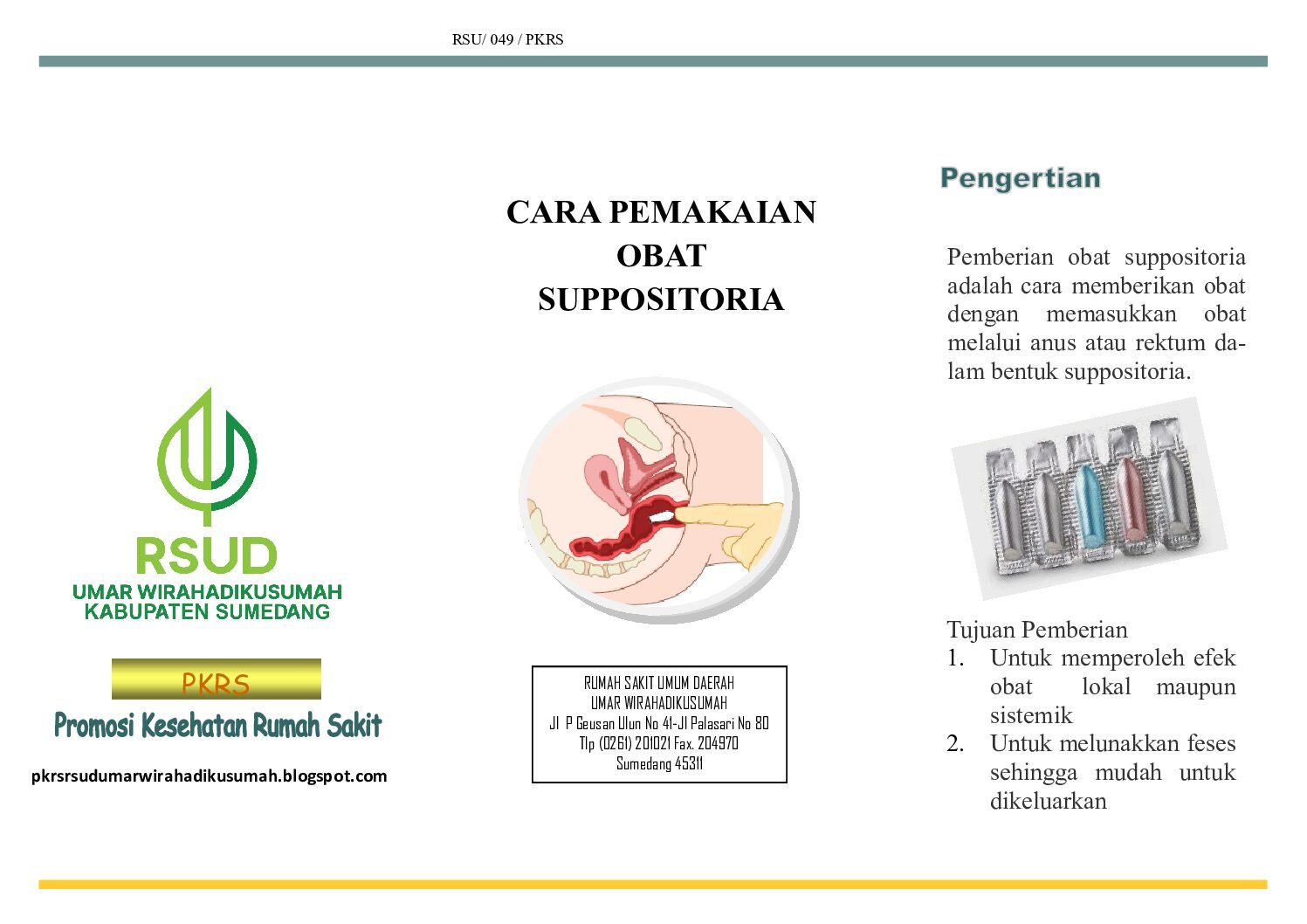 Obat Suppositoria