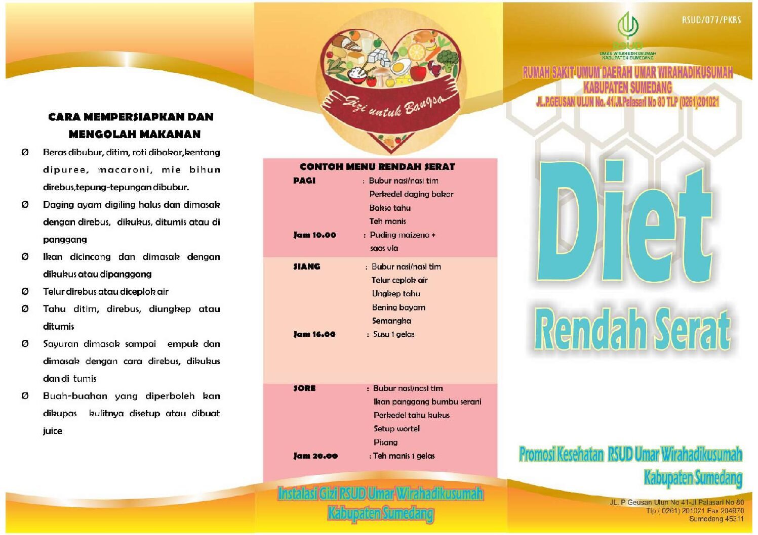 Diet Rendah Serat