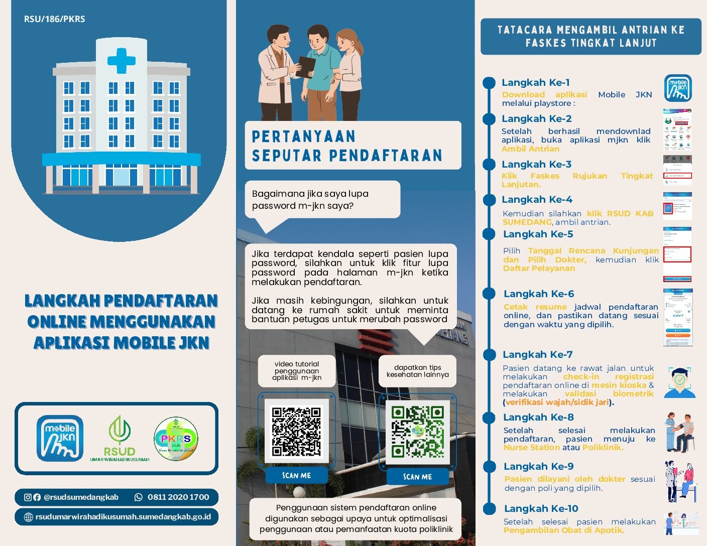 Tata cara pendaftaran Online MJKN Di Rawat Jalan