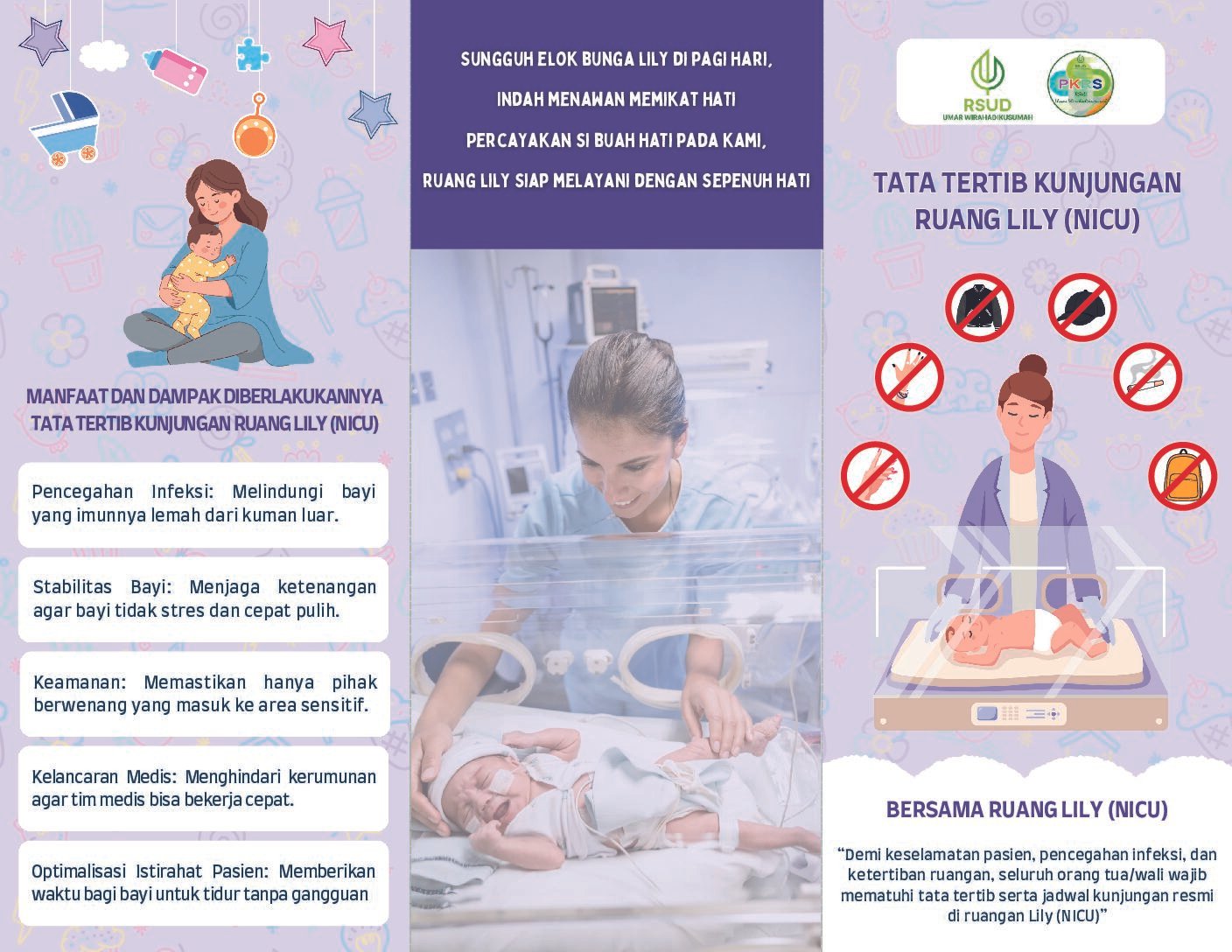 Tata Tertib Kunjungan ke Ruanagn Lily ( NICU )
