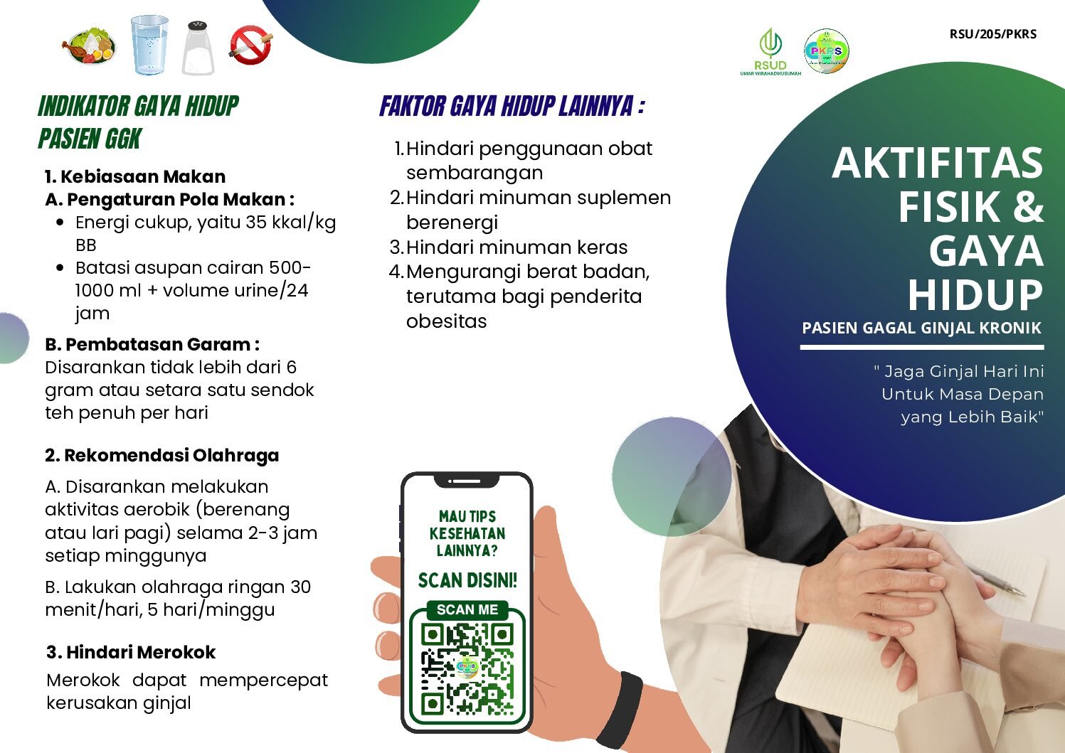 Aktifitas fisik dan gaya hidup pasien gagal ginjal
