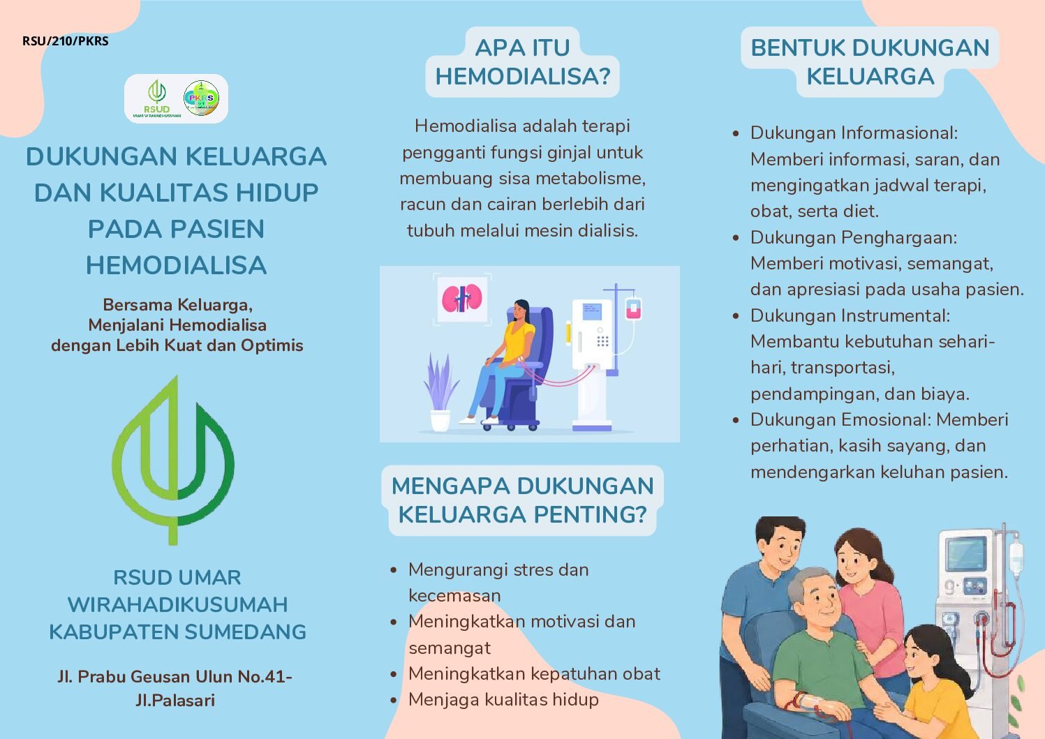 Dukungan keluarga dan kualitas hidup pasien hemodialisa